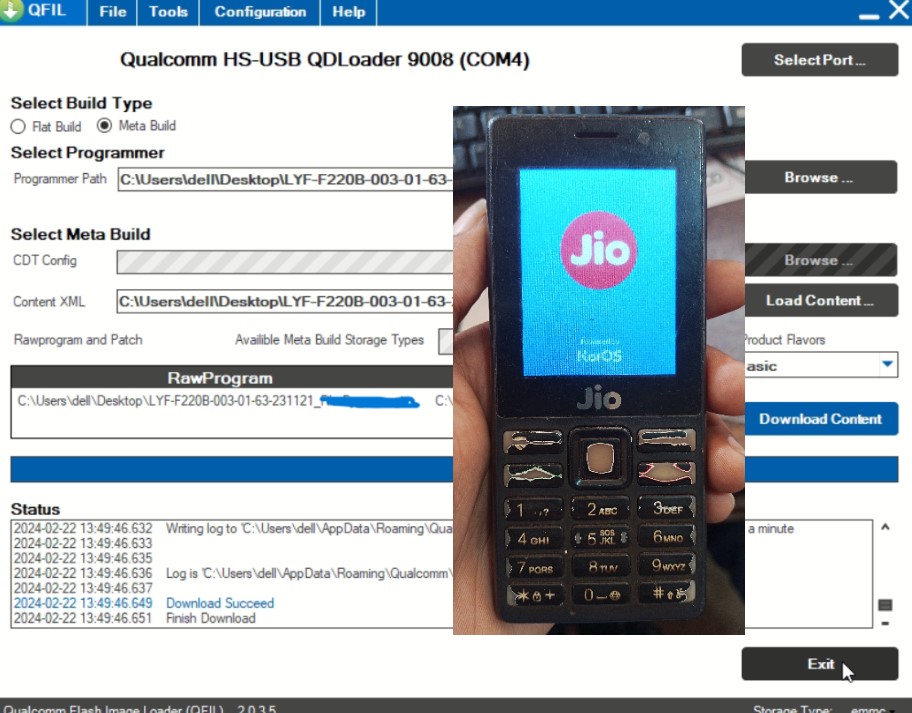 Jio F220B Flash File